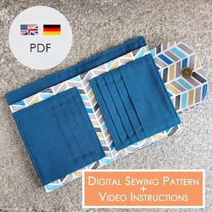Wallet AVISIO, Digital PDF Sewing Pattern | Digital Download in A4 & Letter