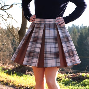 Skirt HARPER with Box Pleats PDF Sewing Pattern Sizes 34-46 4-16 Instant Download in A4, Letter, A0, 36x48 image 6