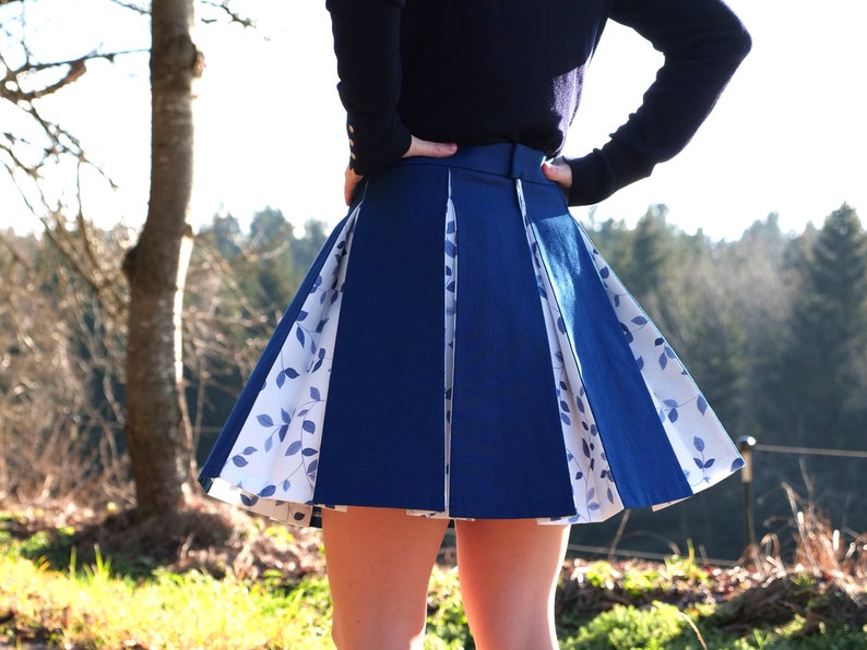 Skirt HARPER with Box Pleats PDF Sewing Pattern Sizes 34-46 4-16 Instant Download in A4, Letter, A0, 36x48 image 4