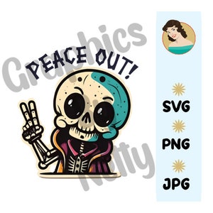 Peace Out! Svg Png Jpeg  format Commercial use