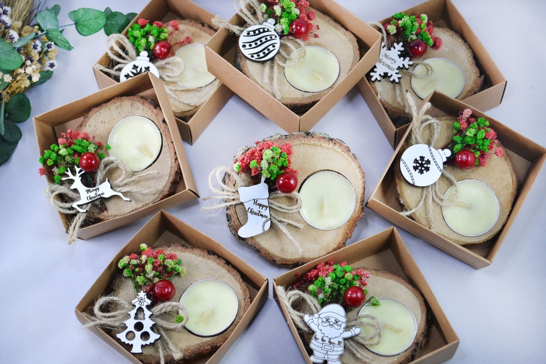 Christmas Personalized Candle Favors,christmas Candle Gifts,christmas