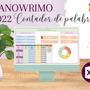 Nanowrimo 2022 Contador de palabras Plantilla