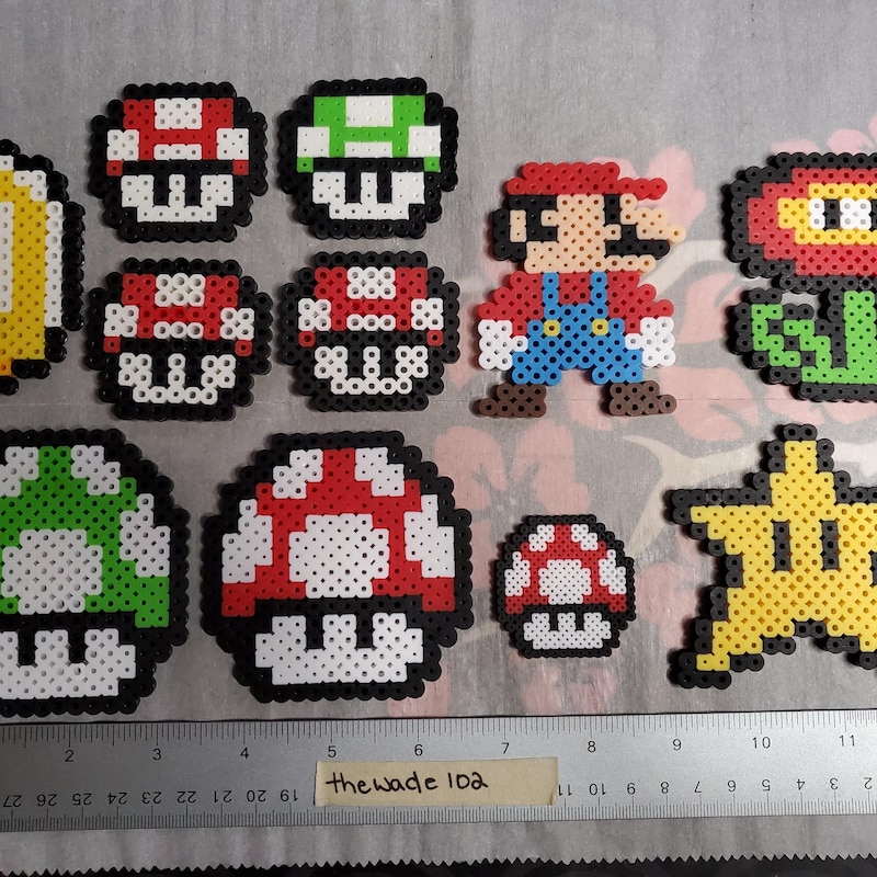 Mario Rabbids Perler Mario Perler - Etsy