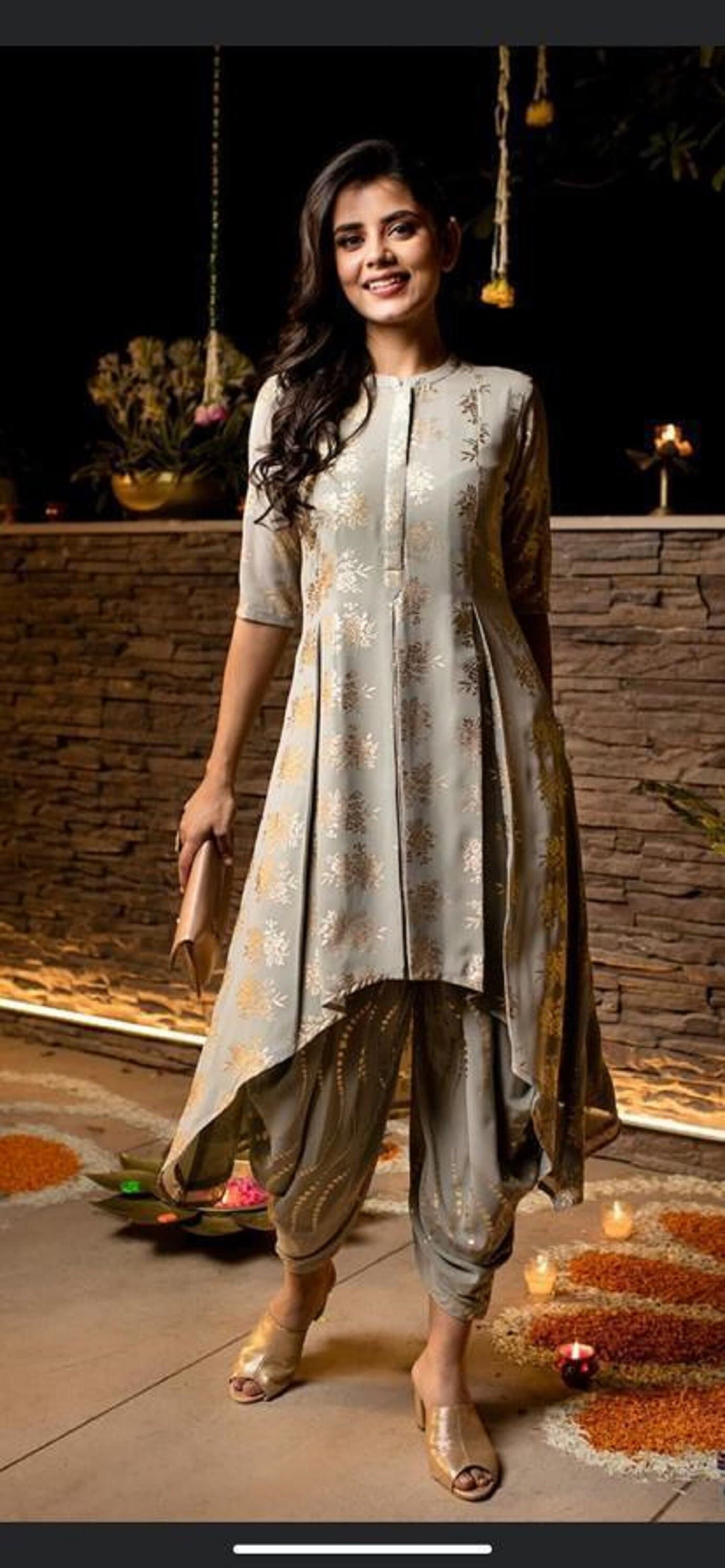 ladies dhoti top