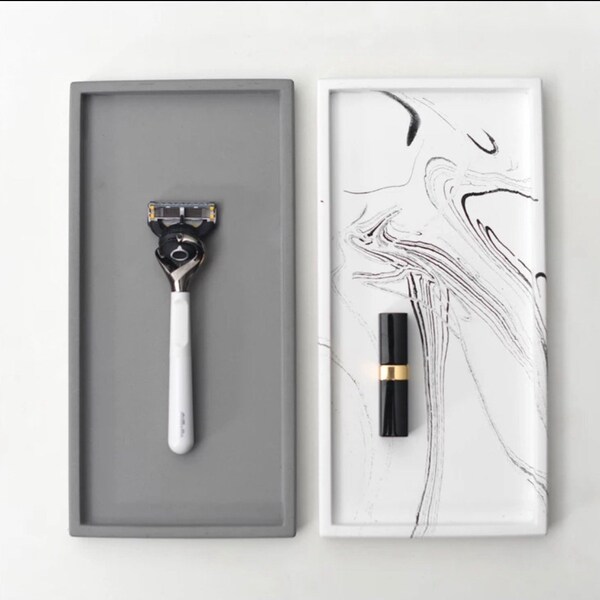 Large Rectangle Concrete Display Tray Etsy