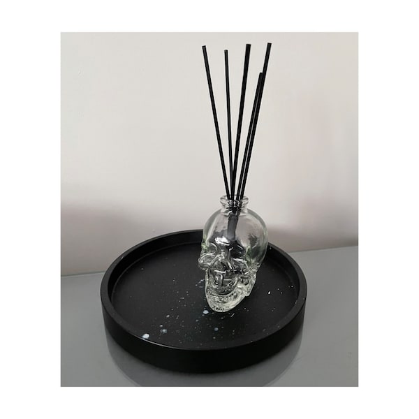 Skull Reed diffuser Crystal skull room fragrances room scents room aroma gothic handmade home decor