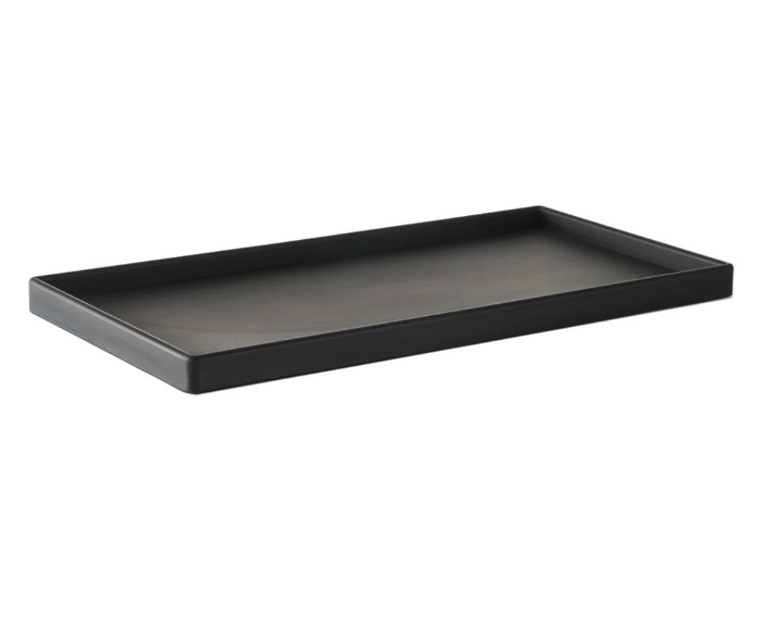 Black Concrete Large Rectangle Decorative Tray Handmade Home Decor