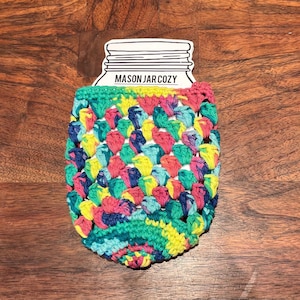 Mason Jar cozy -100% cotton-  24oz- ready to ship