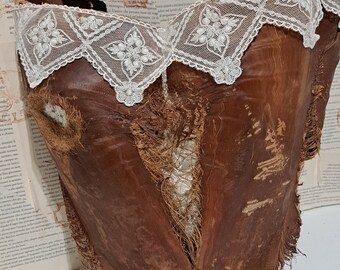 Corteza y encaje de la decoración del hogar