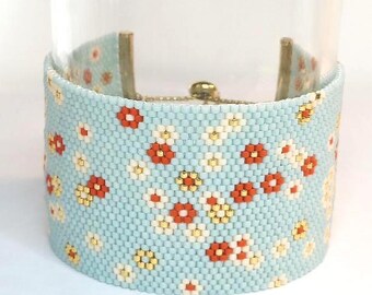 Pulsera tejida con cuentas Miyuki