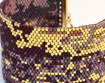 Pulsera tejida con cuentas Miyuki