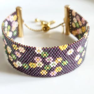 MIYUKI beaded woven bracelet