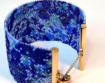 Pulsera tejida con cuentas Miyuki