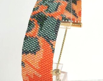 Pulsera tejida con cuentas Miyuki