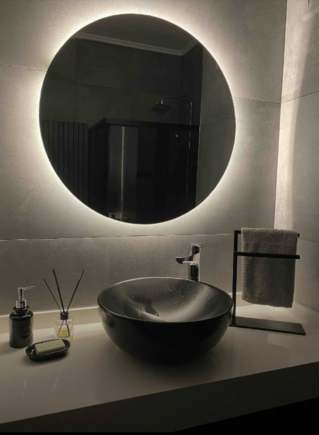 Black Towel Holder, Bathroom Towel Rack, Towel Drying Rack, Bathroom ...