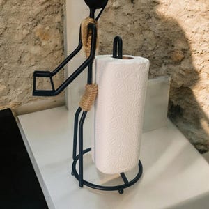 Soporte para toallas de papel de cocina, soporte para toallas de rollo de papel, decoración de cocina, decoración del hogar