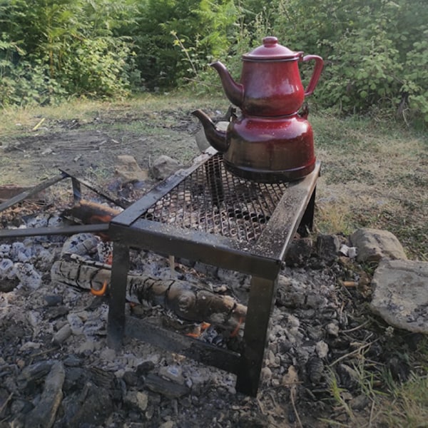 Feuerstellen-Grill, Jagdgrill-Zubehör, BBQ-Campingausrüstung, Kochkamin-Werkzeuge, Jagdgrill-Zubehör, Jagdgeschenke