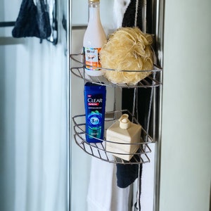 NEW Bathroom Corner Shower Shelf Shower Storage Durable 3/4 Tiers Shampoo  Basket Holder Kitchen Adhesive Suction Corner Shelves FR