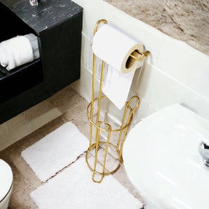 Rotating Standing Toilet Paper Holder丨Holder Stand with Modern