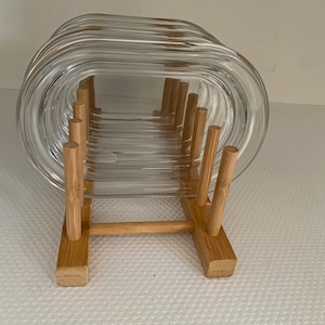 Organizador de cocina de bambú, Organizador de bambú, Accesorios de cocina, Estante de placa de encimera