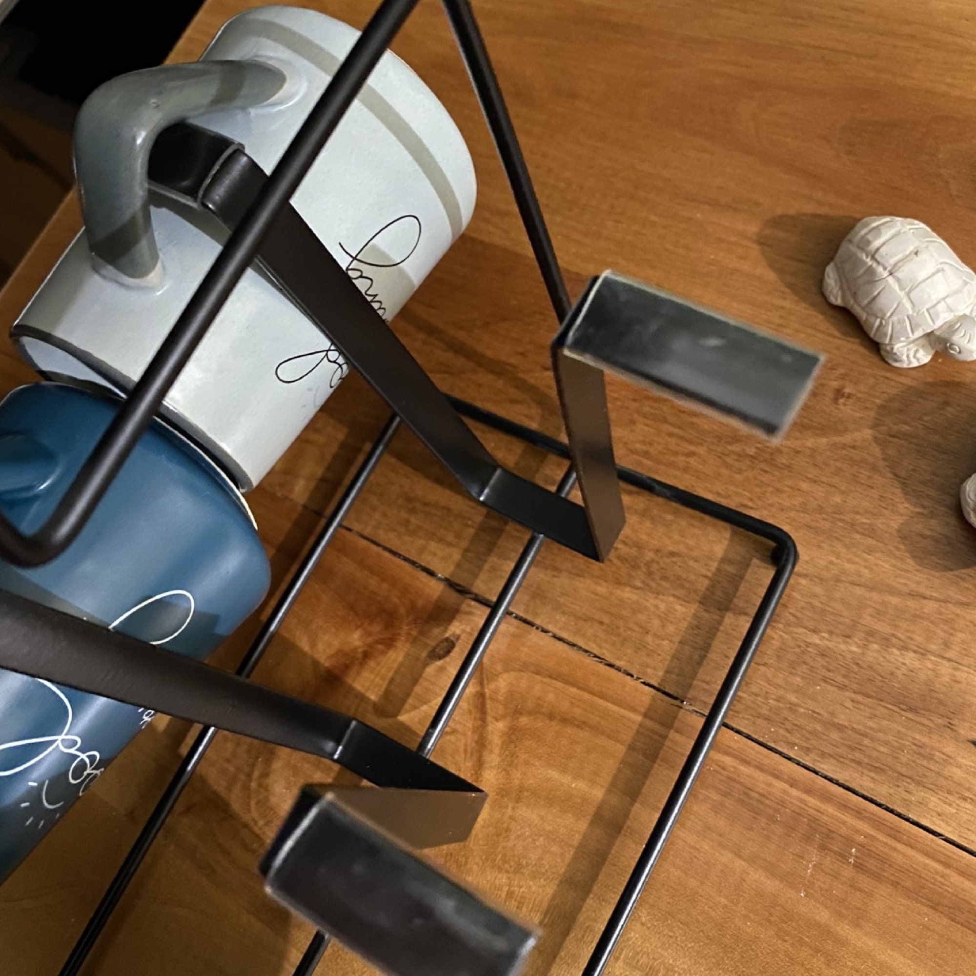 Countertop Coffee Mug Rack Standing, Handmade Home Decor Tea Cup Holder