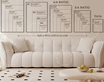 Storleksguide för väggkonst: Storlekar för posters, foton och canvas (JPG)