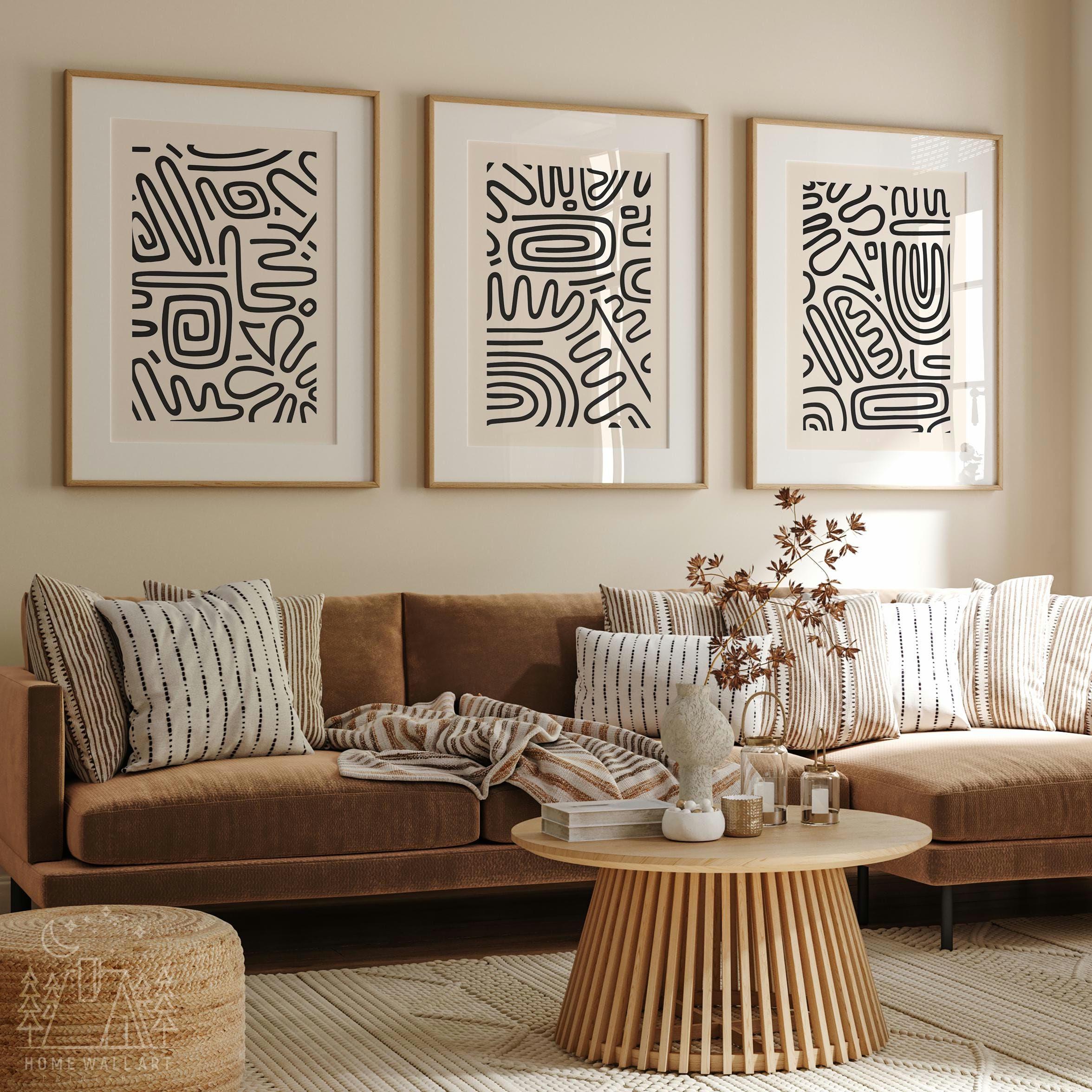 Black Line Art Prints: Hand-drawn Doodle Set (digital Download) - Etsy