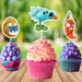 Plants Vs Zombies Cupcake Toppers Printable Zombie Party Decor Plants ...