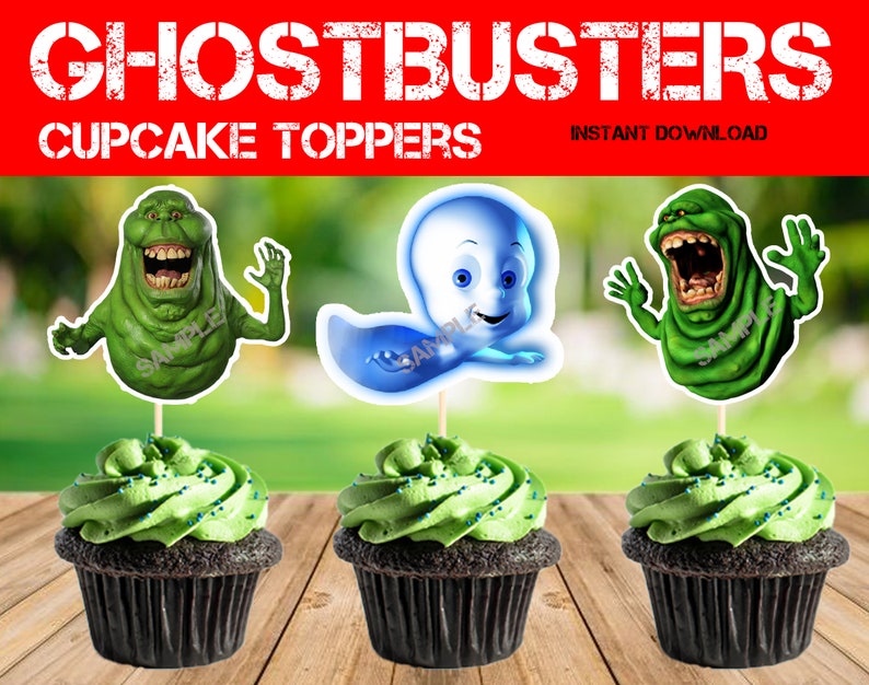 Ghost Busters Cupcake Toppers Inspired by Ghostbusters Movie - Etsy