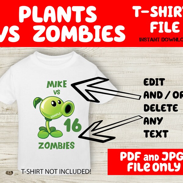 Zombies Vs Plants Tshirt - Etsy