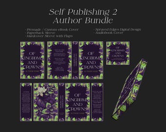Author Cover Design Bundle 2: eBook, Paperback, Hardcover, Sprayed Edges, Audiobook