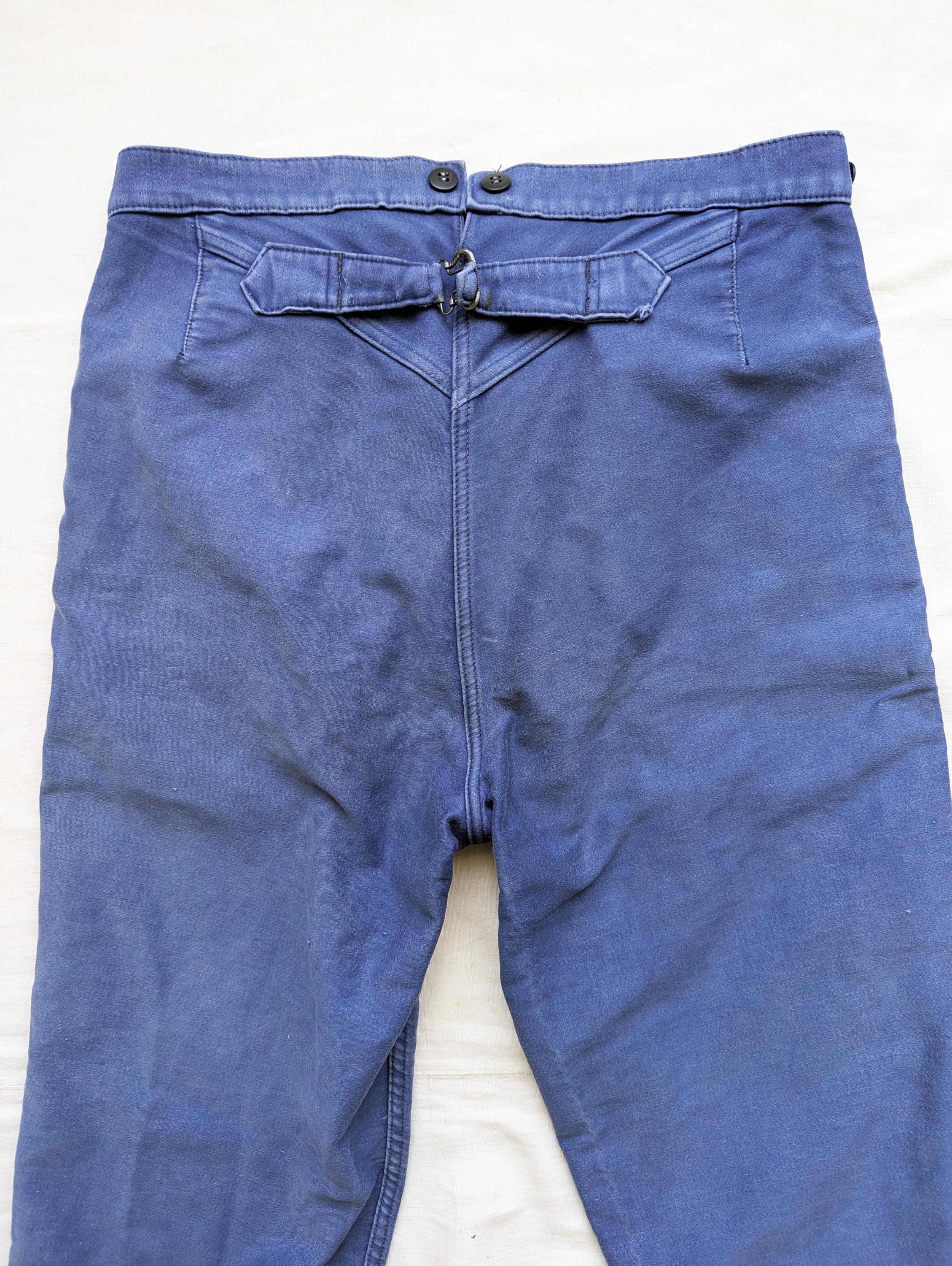 希少30s40s French work pants vintage 402P▲ French 1940s workwear trousers - Gem
