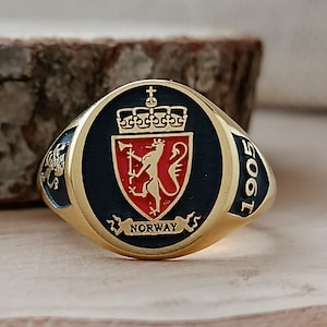 Family Crest,Custom Ring with Personalized Gold and Silver, Coat of Arms Custom Ring for Personalized Rings