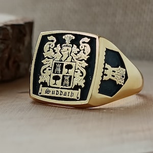 Irish family crest rings online