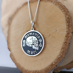 Memento Mori, Stoic Silver Necklace, Memento Mori Silver Neckace, Personalized Memento Mori Pendant,Dainty Amor Fati Jewelry