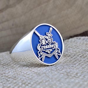 Anillo con sello personalizado, anillo con sello con escudo familiar, joyería personalizada, anillo con sello con escudo de armas de oro macizo, regalo de Navidad, anillos con escudo familiar