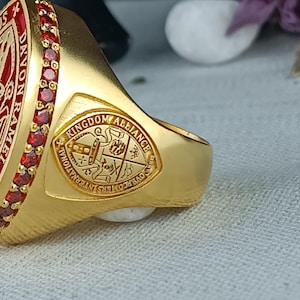 Gold Bishop Ring / Episcopal Apostolic Ring / Custom Clergy Ring With ...