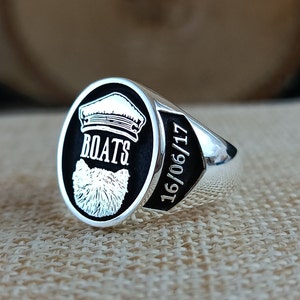Coat of Arms Ring, Family Crest Rings, Custom Signet Ring, Crest Ring, Family Crest Signet Ring, Father&#39;s Day gift