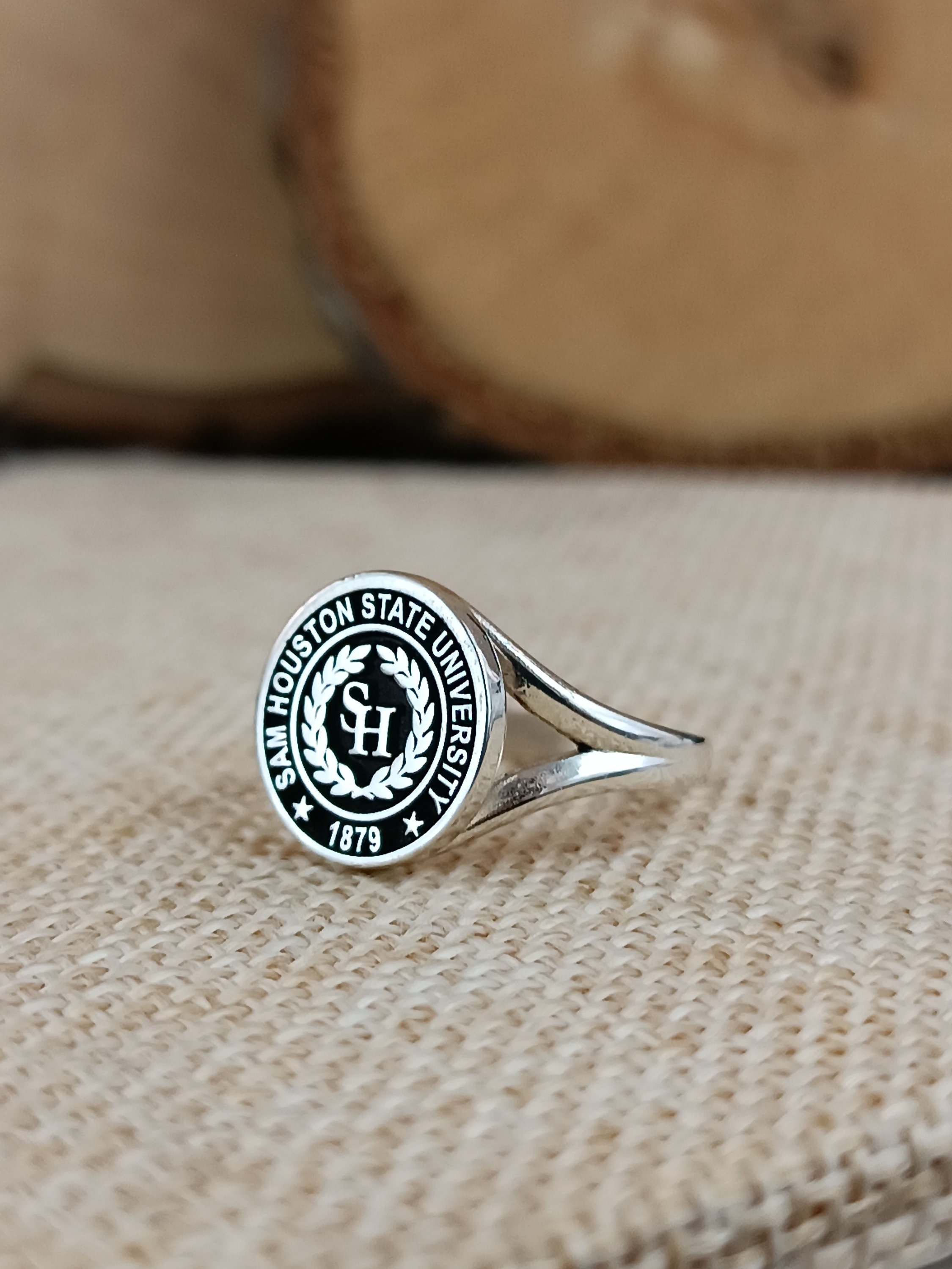 Anillo universitario Anillo de clase Regalo personalizado Regalo de graduacion Anillo de graduacion Anillo universitario Anillo familiar Anillo con logotipo de escudo de armas Etsy Espana