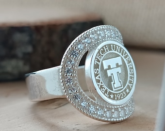 Class Ring,College Class Ring,School Ring,High School Ring, College Ring,University Ring,Graduation Gift,Graduation Ring,Woman Ring,