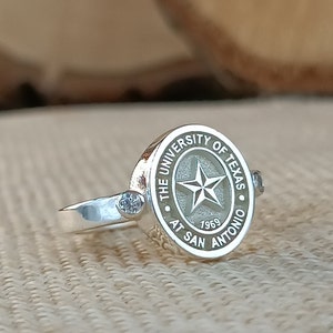 College Ring, University Ring, School Ring , Graduation Gift , Gift for My Daughter , Gift for Her, Graduation Gift,Personalized gift