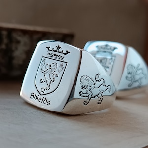 Coat of Arms Ring, Family Crest Rings,Custom Signet Ring, Crest Ring, Family Crest Signet Ring Christmas Gift, College Ring, University Ring
