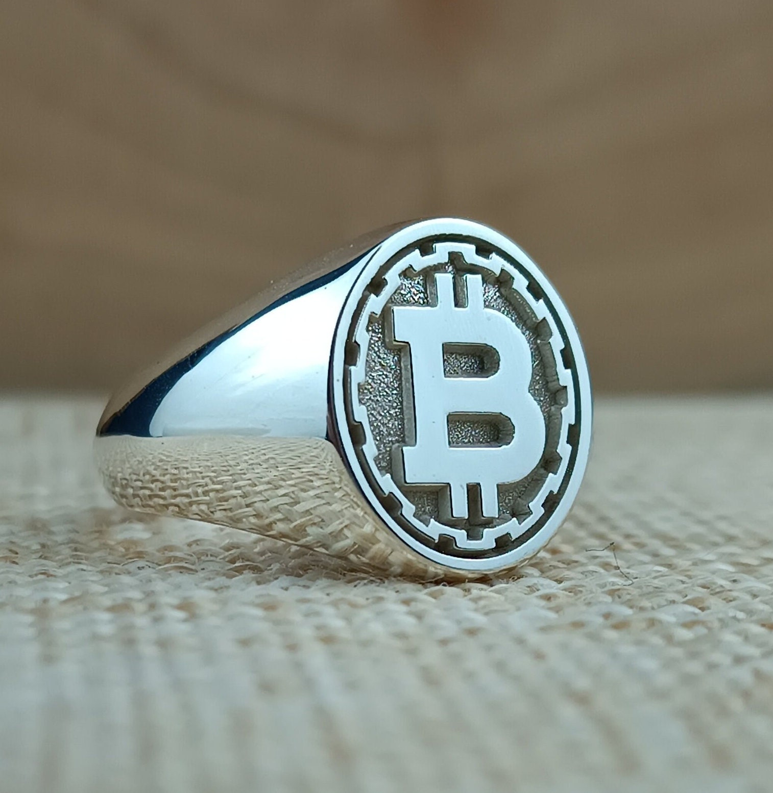 Bitcoin ring - Etsy België