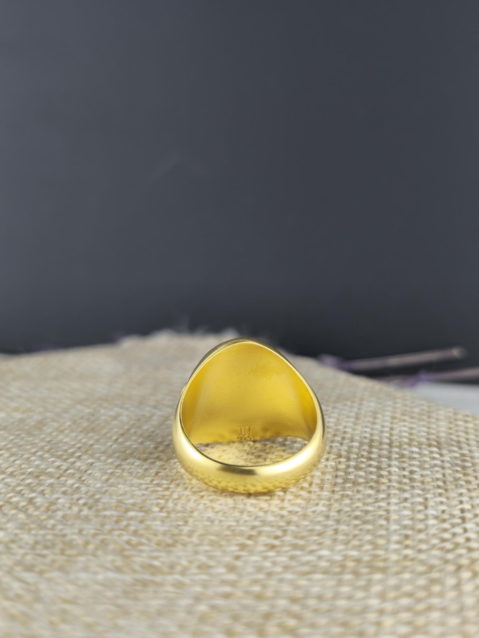 Solid Gold Coat of Arms Signet Ring, Christmas Gift, Family Crest Rings ...
