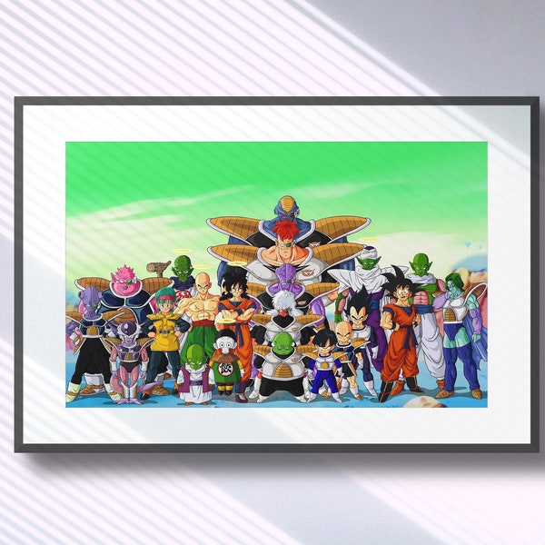 Dragon Ball Z Poster Art Etsy