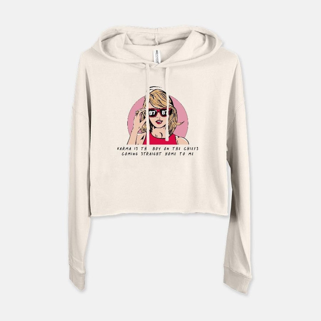Boy on the Chiefs: Taylor Swift Cropped Hoodie Travis Kelce, Kansas