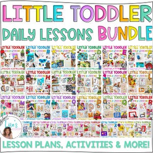 BUNDLE LITTLE Toddler School Lesson Plans LETTERS A-Z | Tot School Curriculum