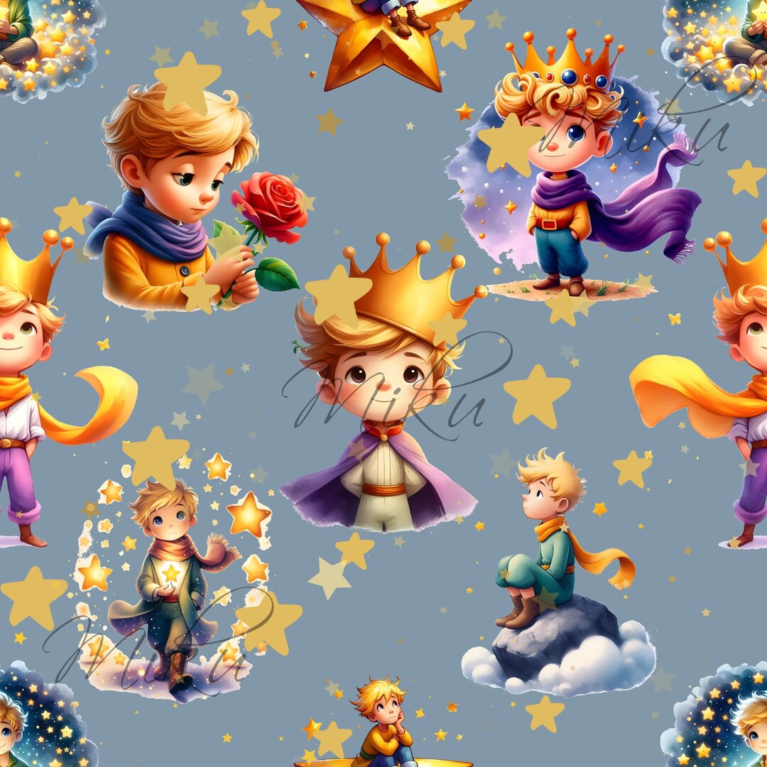 Little Prince Seamless Pattern - Etsy