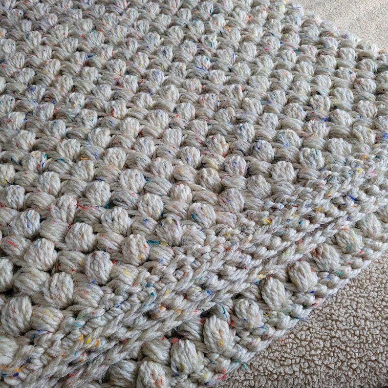 Weighted blanket / super chunky winter blanket crochet pattern image 2