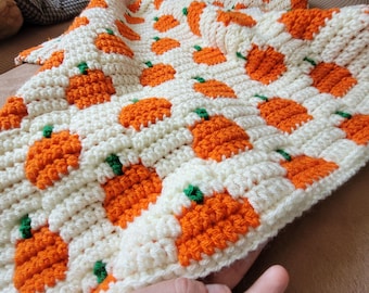 Pumpkin Patch Crochet Blanket Pattern